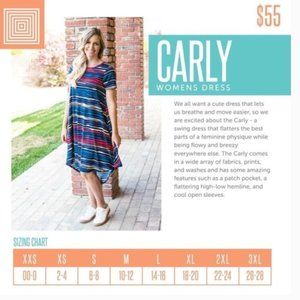 LULA ROE Carly High Low Floral Dress